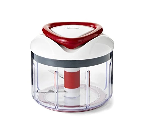 Zyliss Easy Pull Universalhacker Manuell, 750ml, Gemüsehobel, Zwiebelschneider, Zerkleinerer für Obst und Gemüse, Mit extra scharfen Klingen im patentierten Swiss Design