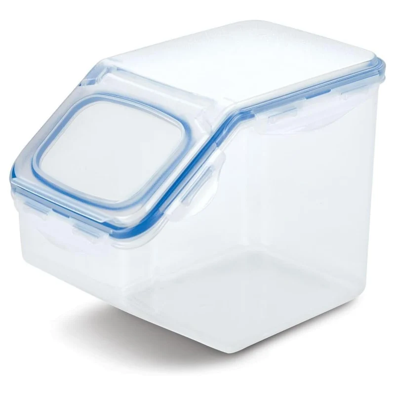 LocknLock PP Classic Küchen Caddy mit Klappdeckel | 5L | 25,7 x 15,7 x 19,1 cm | Schüttdose | Aufbewahrungsbox für Lebensmittel | Müslispender
