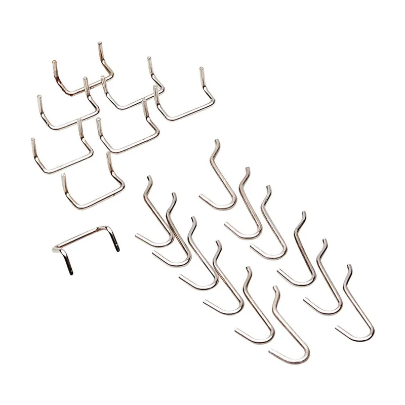 Allit Lochwandhaken-Sortiment, StorePlus, Pack mit 20 Stück, verchromt