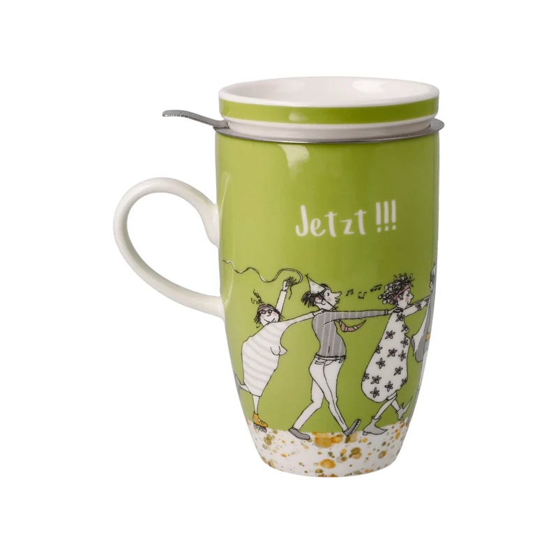 Goebel Barbara Freundlieb Teetasse mit Deckel und Sieb 'das beste Alter' 2023