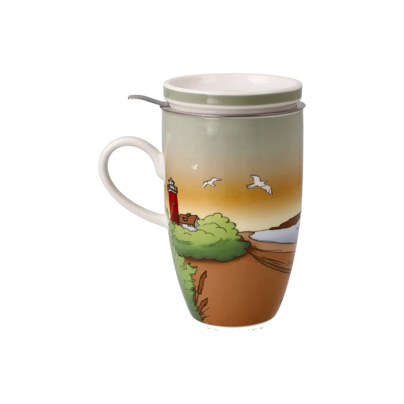Goebel Scandic Home Wohnaccessoires Teetasse mit Deckel und Sieb 'Seaview' 2023