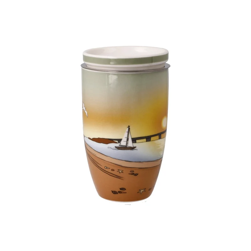 Goebel Scandic Home Wohnaccessoires Teetasse mit Deckel und Sieb 'Seaview' 2023