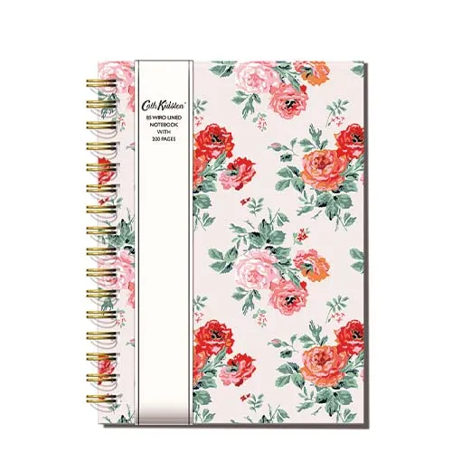 Spiralbuch 200 linierte Seiten B5, chic.mic, Blumendesign