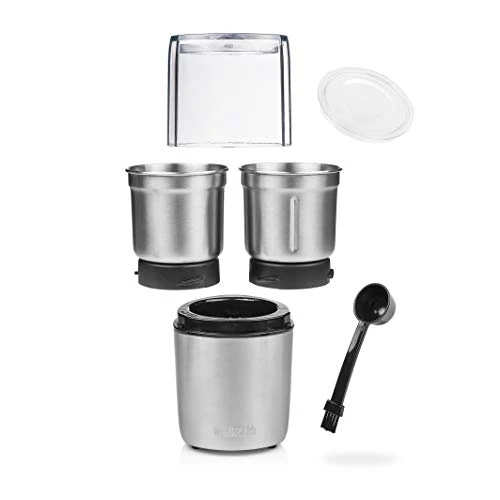 Princess Pesto Maker - Multi Zerkleinerer, mit 2 Edelstahlmessern, 200 Watt, 190 g, für feste und flüssige Zutaten, 221040