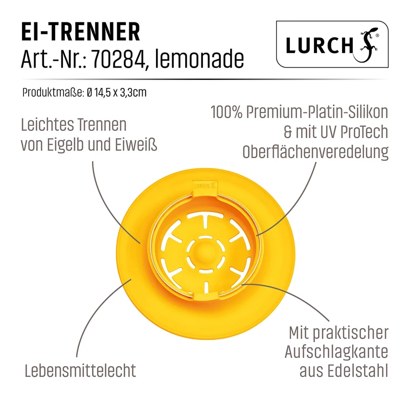 LURCH Ei-Trenner Silikon lemonade