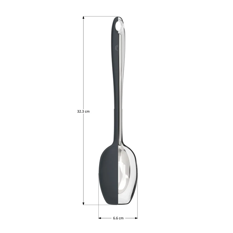 Soßenlöffel 32cm, KochBlume, Silikon, Edelstahl, olive