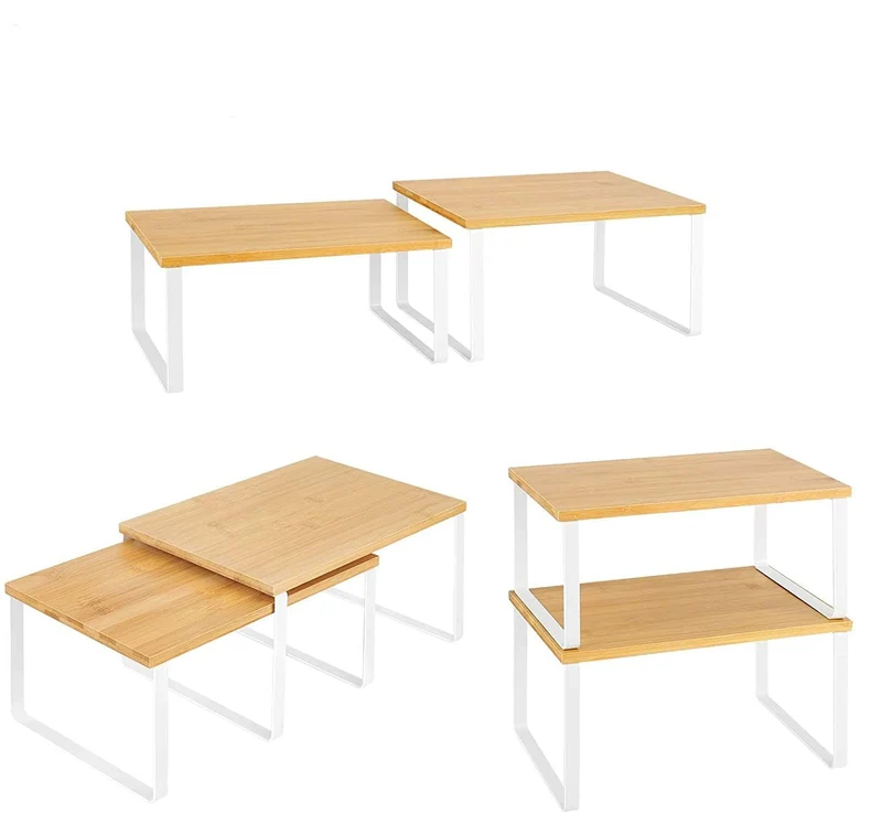 LIANTRAL Schrank Organizer Küche, Küchenregal, Gewürzregal, 4er Set