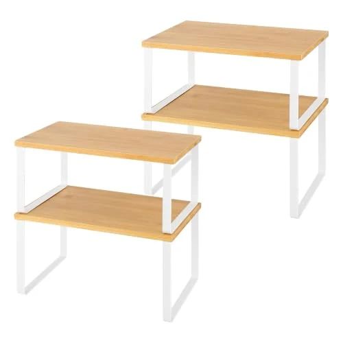 LIANTRAL Schrank Organizer Küche, Küchenregal, Gewürzregal, 4er Set