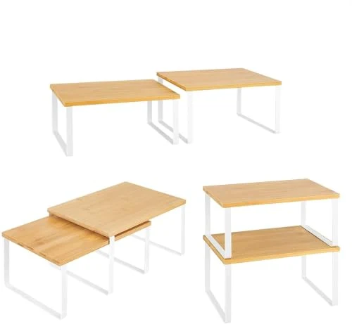 LIANTRAL Schrank Organizer Küche, Küchenregal, Gewürzregal, 4er Set