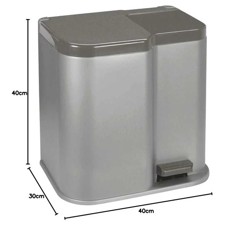 CURVER Mülleimer zur Mülltrennung DUO PEDALBIN