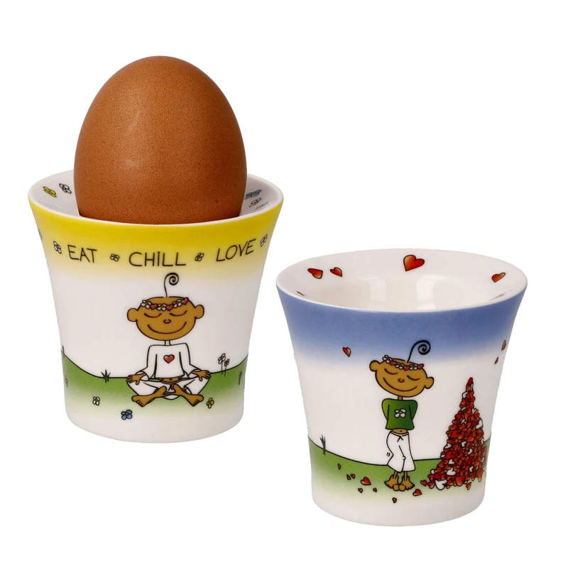 Goebel Der kleine Yogi® Wohnaccessoires Eierbecher 'Set Yogi 6' 2023