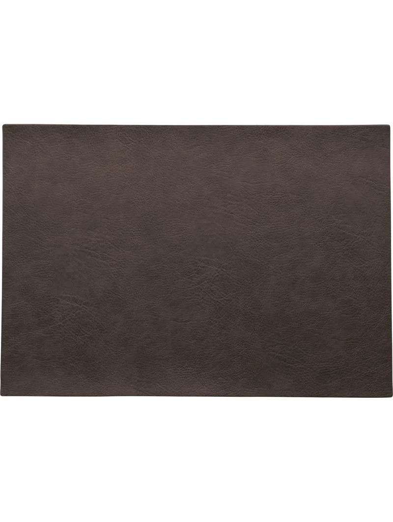 ASA 'Tischset, black coffee vegan leather'