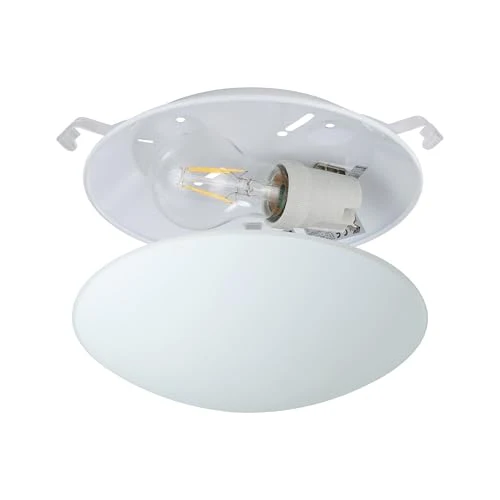 EGLO Deckenlampe Mars, runde Glas Wandleuchte innen