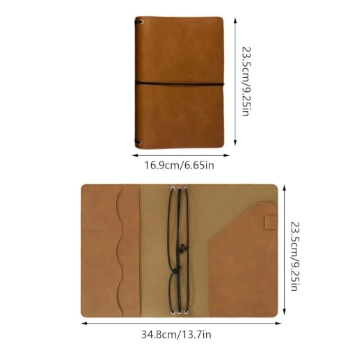 Générique Notizbuch A5 Vintage PU Leder
