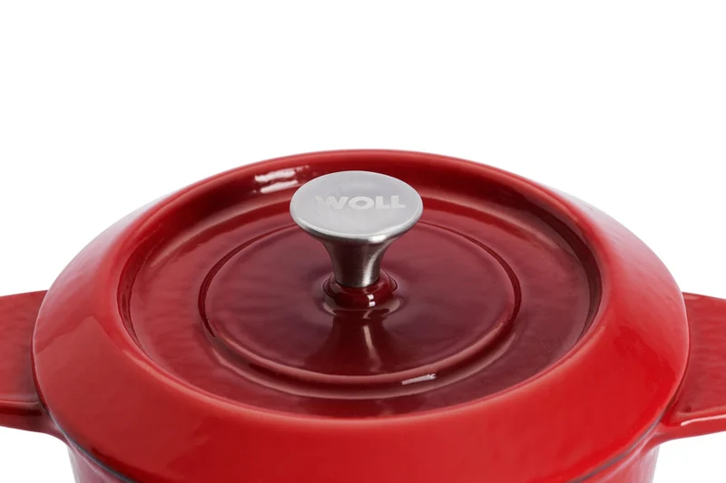 WOLL 'Iron set aus 2 mini Kasserollen in Chili Red Ø 10 cm, 5 cm 0,3 Lt'