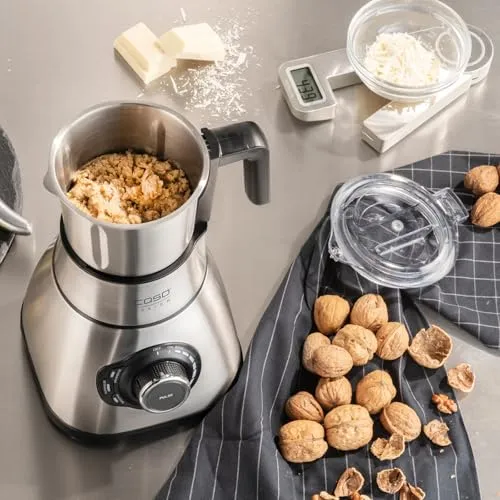 CASO B 1800 PowerBlender-Set - Standmixer, 28.000 U/min, Glasbehälter 1,75 L, inkl. Trinkflasche und Zerkleiner, Mixer Testsieger mit sehr gut, Edelstahl