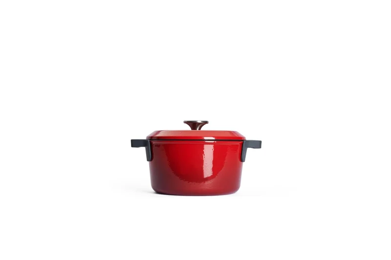 WOLL 'Iron Topf mit Deckel in Chili Red Ø 20 cm, 11 cm 2,8 Lt'