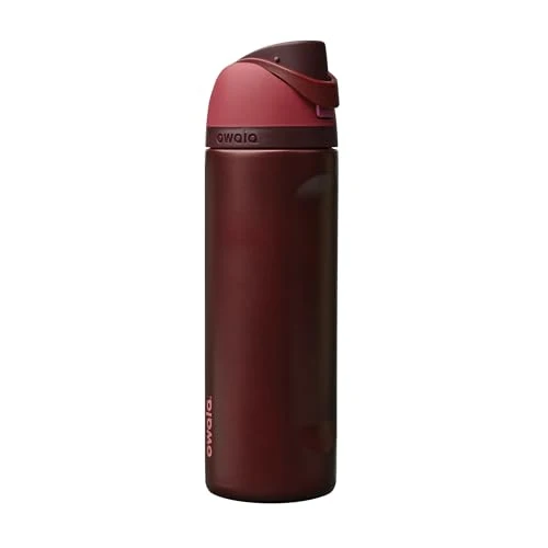 Owala FreeSip - Stainless Steel - 24-oz. - Red (Black Cherry) (Amazon)(A7)