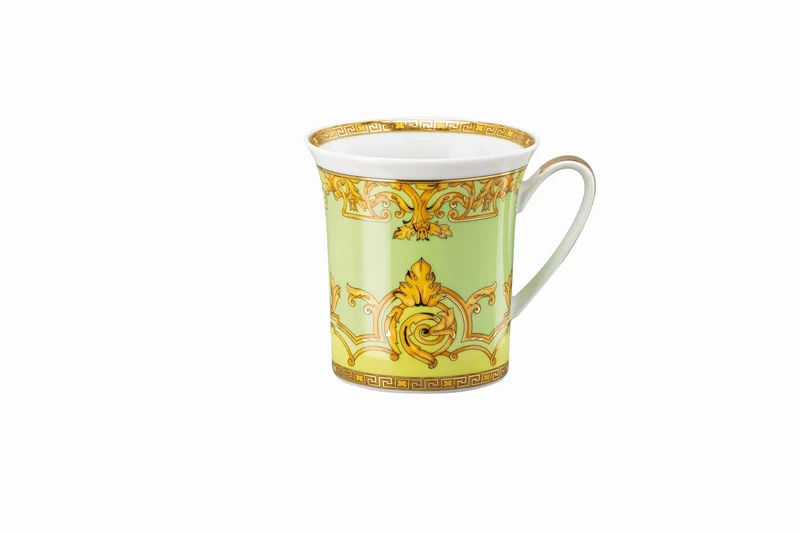 Rosenthal Versace 30 Jahre - Becher mit Deckel 'Green Floralia - 2003'