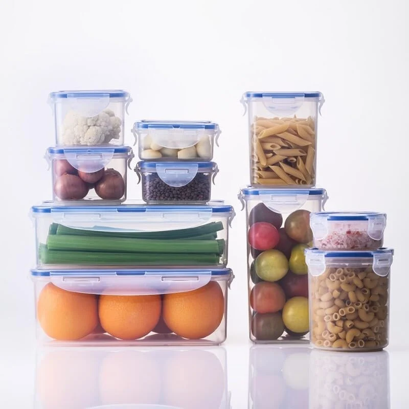 LocknLock PP Classic Frischhaltedose Rund, 1,8 L, Ø 14,2 x 18,6 cm, Gefrier-& Kühlschrank Organizer, Spülmaschinen-& Mikrowellengeeignet