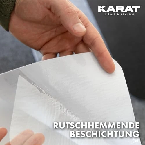 KARAT Bodenschutzmatte 100 x 120 cm, schwarz - Bürostuhl Unterlage aus Polyester, Bodenschutz, Unterlegmatte, Schutzmatte für Laminat, Parkett, Hartböden (Viking)