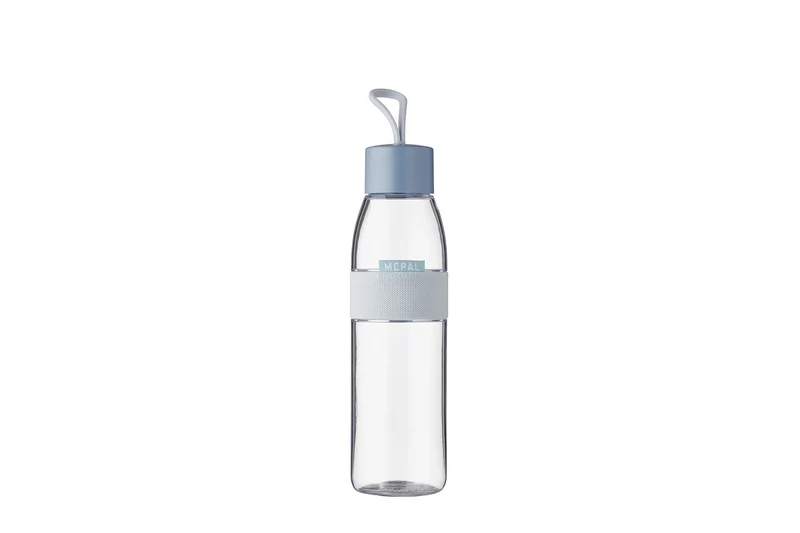 Mepal - Wasserflasche Ellipse - Wiederverwendbare Trinkflasche - Auslaufsichere - Geeignet für kohlensäurehaltige Getränke - BPA-frei - 500 ml - Nordic blue