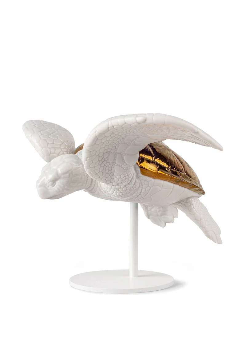 LLADRO® Figur »Sea Turtle I (white - copper) Sculpture« 01009596
