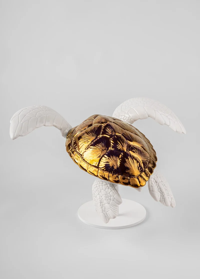 LLADRO® Figur »Sea Turtle I (white - copper) Sculpture« 01009596