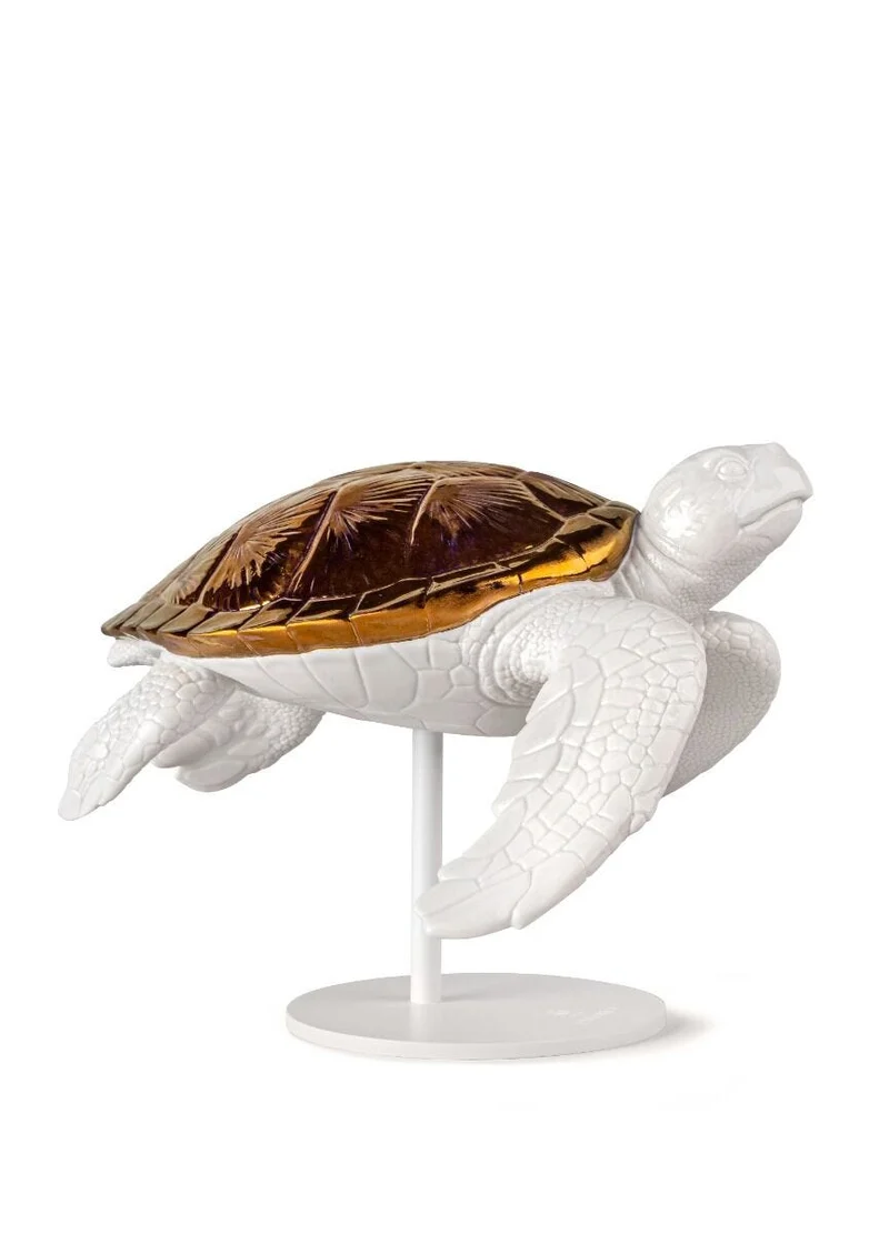 LLADRO® Figur »Sea Turtle II (white - copper) Sculpture« 01009597