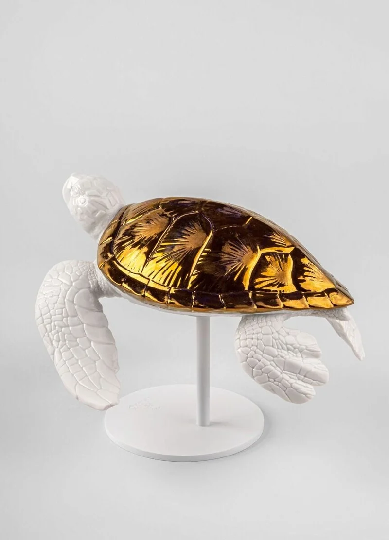 LLADRO® Figur »Sea Turtle II (white - copper) Sculpture« 01009597
