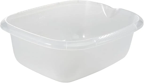 keeeper Universal-Schüssel mit Ausguss, Eckig, 9 l, 38 x 32 cm, Björk, Transparent