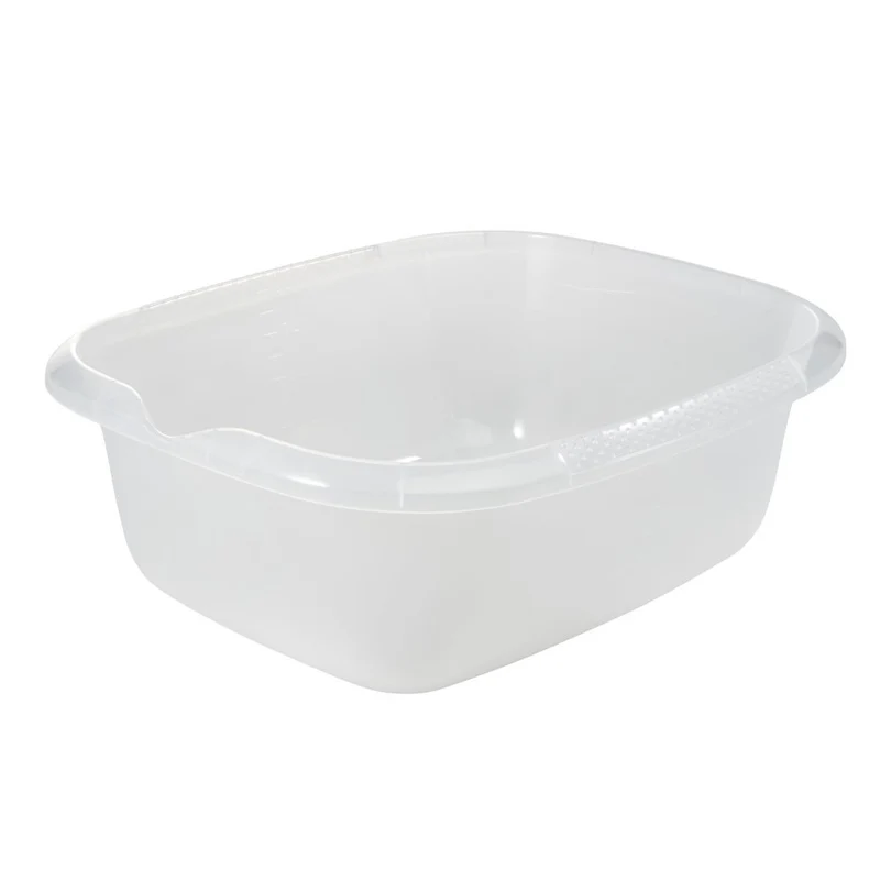 keeeper Universal-Schüssel mit Ausguss, Eckig, 9 l, 38 x 32 cm, Björk, Transparent