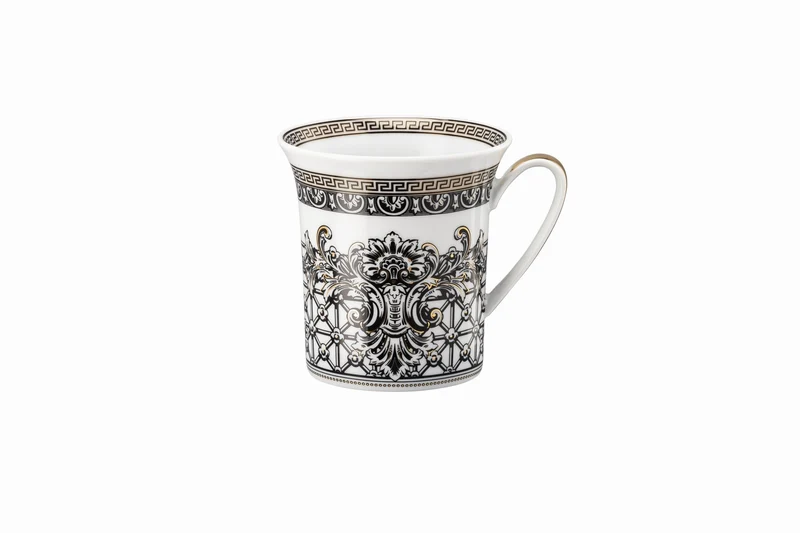 Rosenthal Versace 30 Jahre - Becher mit Deckel 'Marqueterie - 1999'