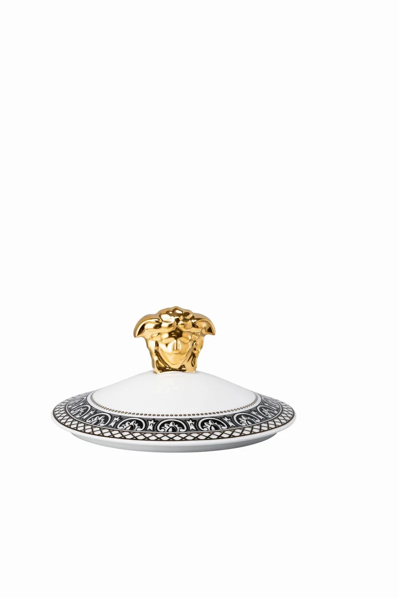 Rosenthal Versace 30 Jahre - Becher mit Deckel 'Marqueterie - 1999'