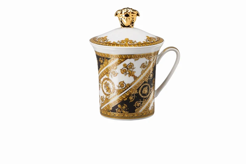 Rosenthal Versace 30 Jahre - Becher mit Deckel 'I Love Baroque - 2017'