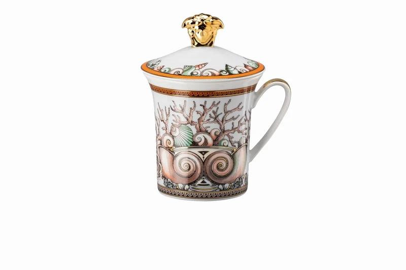 Rosenthal Versace 30 Jahre - Becher mit Deckel 'Les Étoiles de la Mer - 2016'