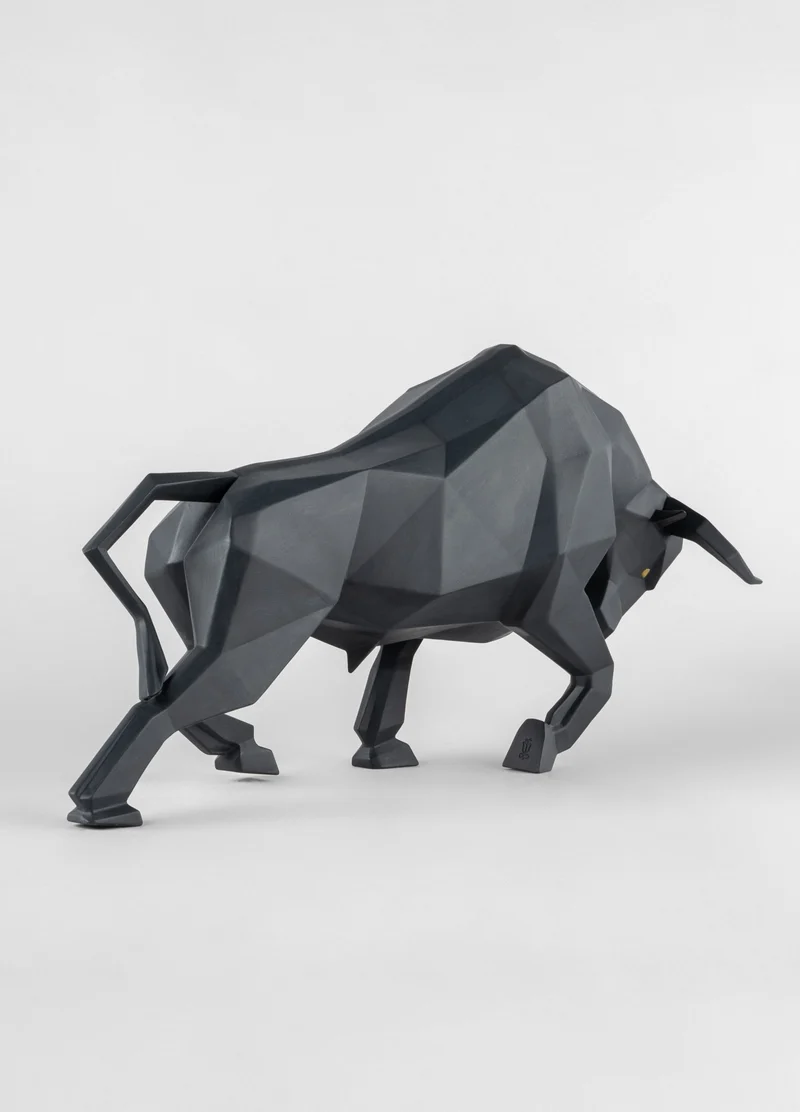 LLADRO® Figur »Bull (matte black) Sculpture - Stier (mattschwarz) 50cm lang « 01009593