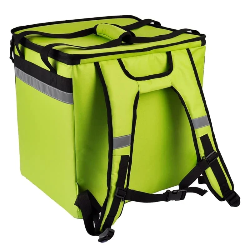 50L isolierter Lebensmittellieferrucksack, erweiterbare Catering-Kühltasche, wasserdichte Pizzatasche für Uber Eats Deliveroo Thermo-Lebensmitteltasche für Fahrrad