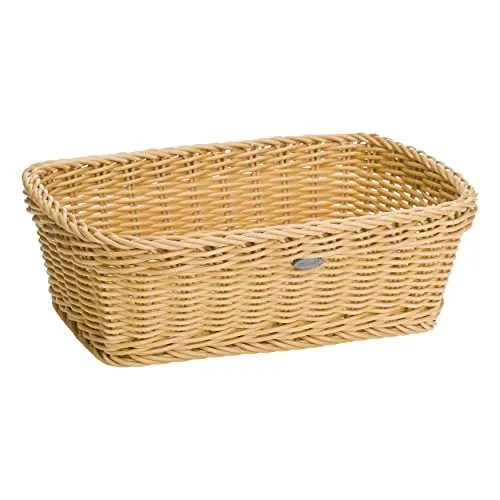 Westmark Mehrzweck-Korb, Geeignet für Hotel und Gastronomie, Rechteckig, ca. 31,5 x 22 x 10 cm, Synthetikfaser, Saleen Edition, Hellbeige, 02020030101