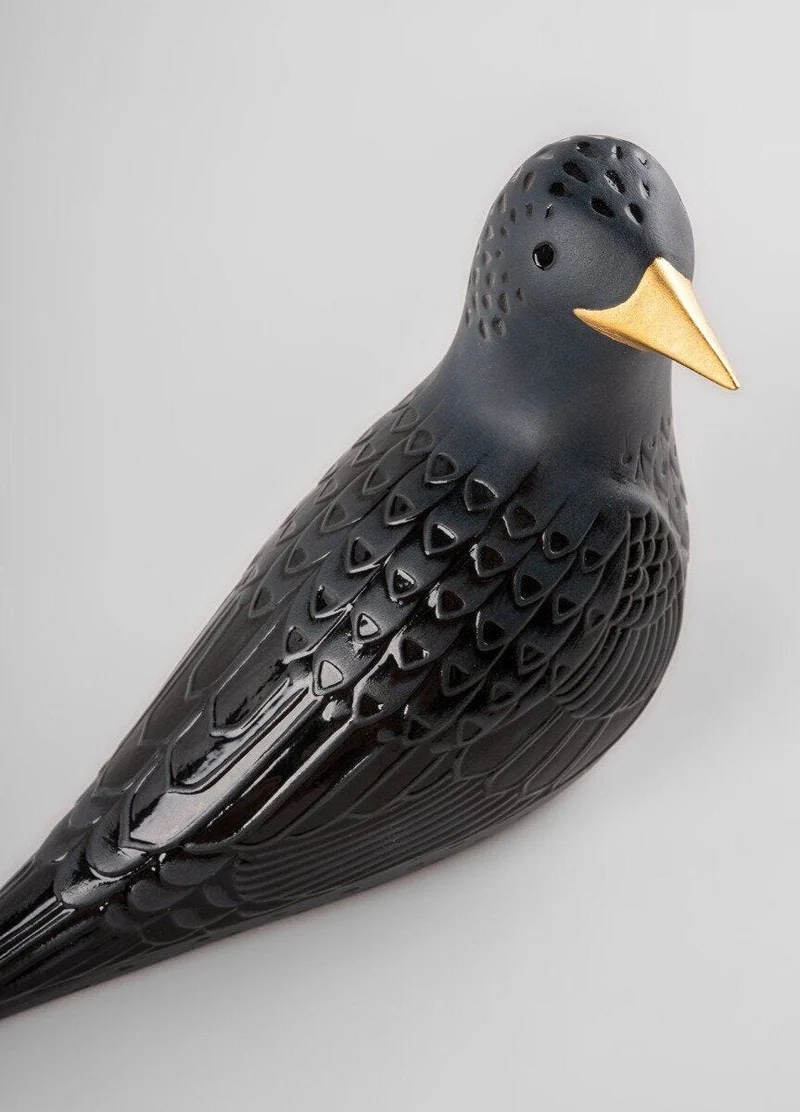 LLADRO® Figur Starling II Figurine. Black 14x19x9cm 01009677 2023