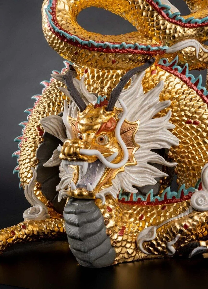 Produkte LLADRO® Figur Schützender Drache - Protective Dragon 62x42x36cm 01002032 2023 limitiert