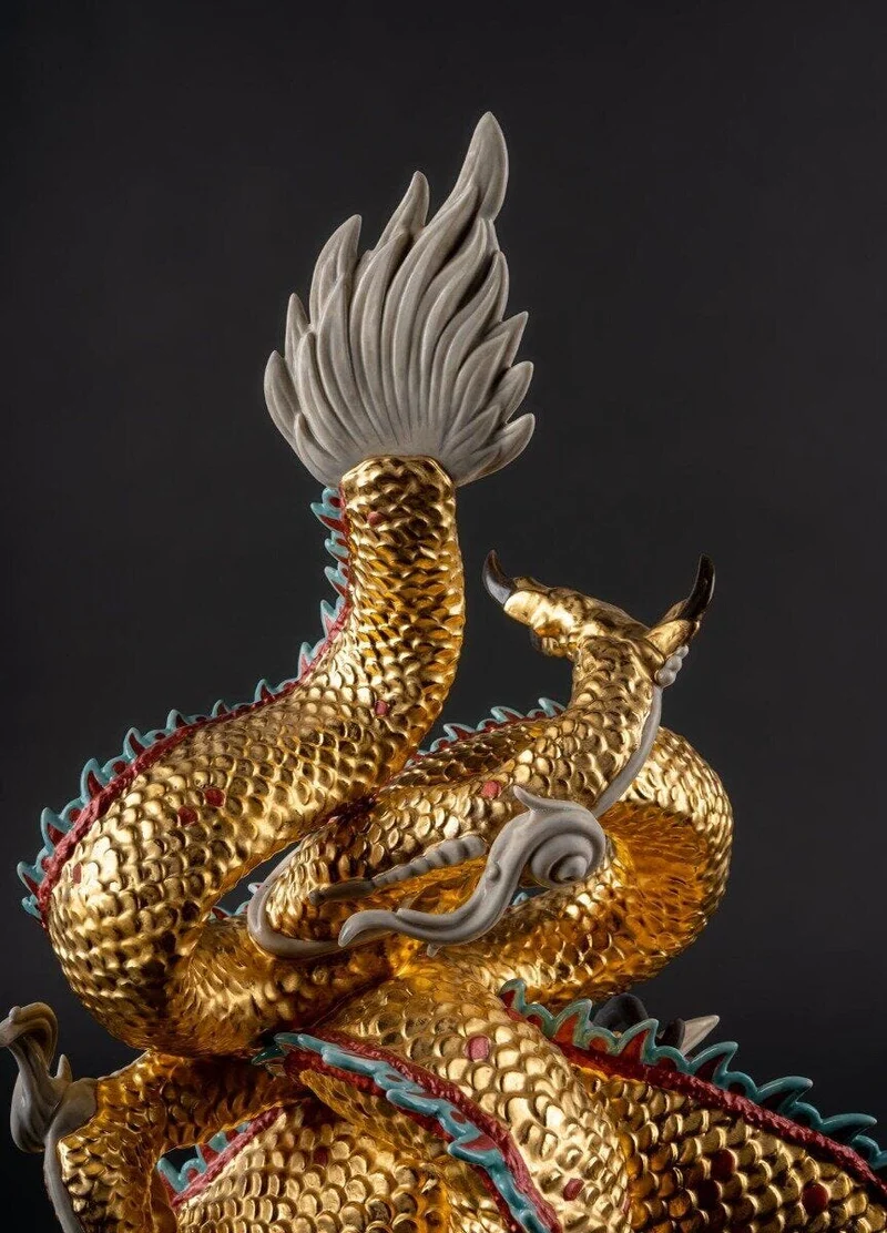 Produkte LLADRO® Figur Schützender Drache - Protective Dragon 62x42x36cm 01002032 2023 limitiert
