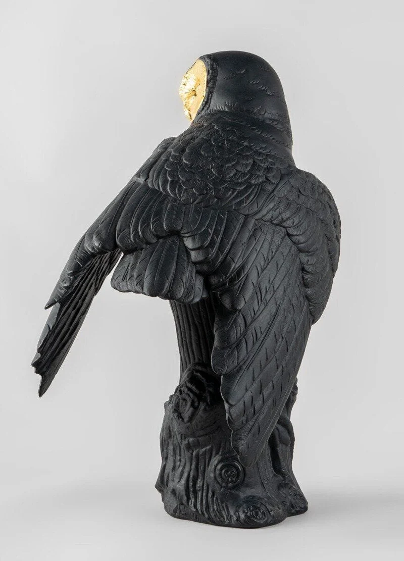 LLADRO® Figur Owl - Eule schwarz-gold 41x25x22cm 01009692 2023 limitiert