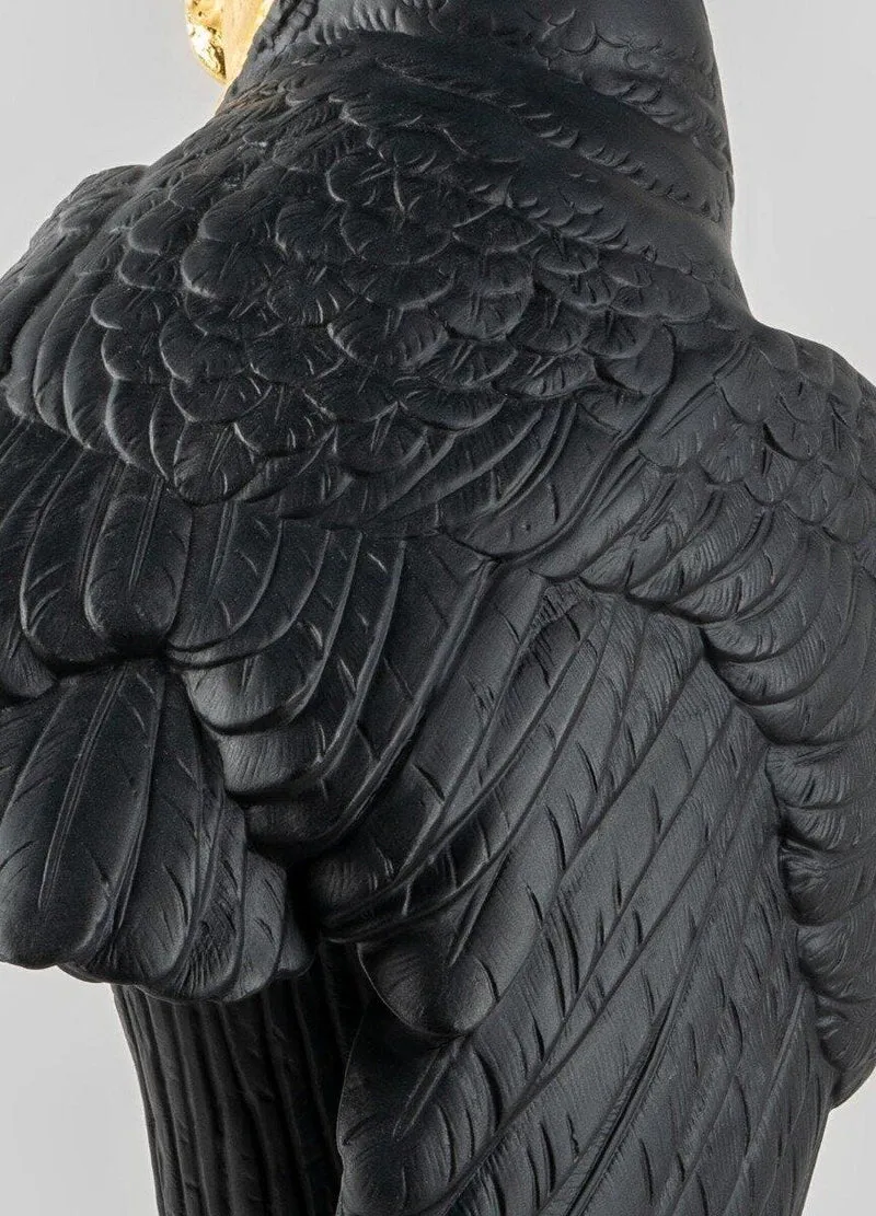LLADRO® Figur Owl - Eule schwarz-gold 41x25x22cm 01009692 2023 limitiert