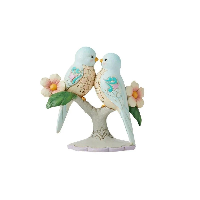 Jim Shore - Figurines 'Lovebirds on Floral Branches' 2022