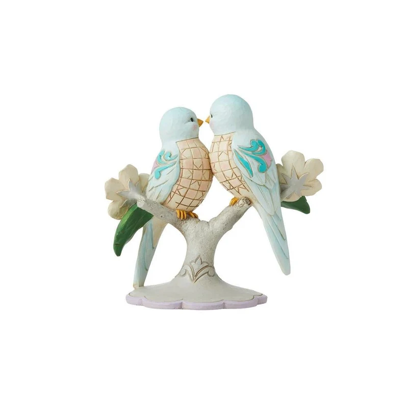 Jim Shore - Figurines 'Lovebirds on Floral Branches' 2022