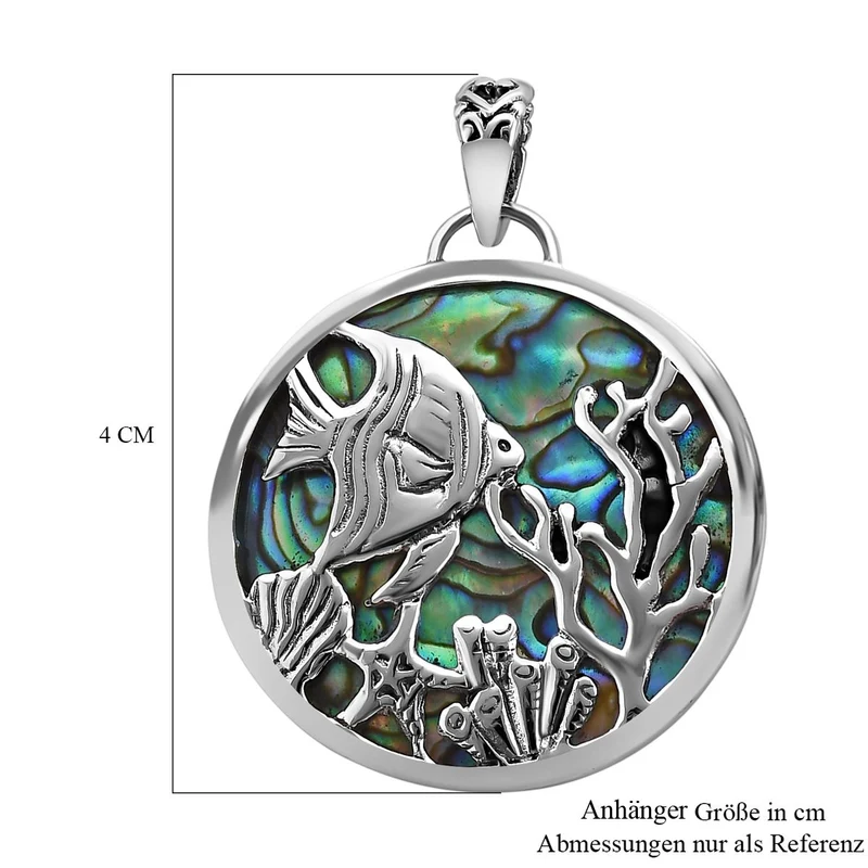 Royal Bali - Abalone Muschel Anhänger 925 Silber