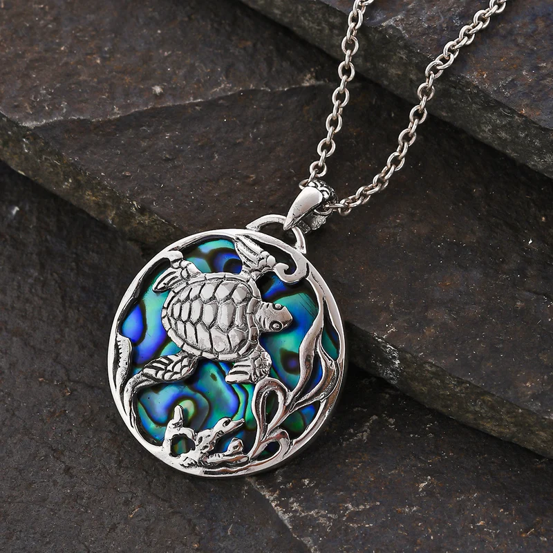 Royal Bali - Abalone Muschel Anhänger 925 Silber