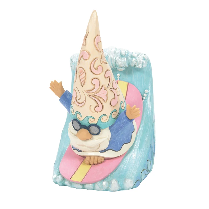 Jim Shore Figuren - Küstenzwerg-Surfen - Coastal Gnome Surfin - 14cm