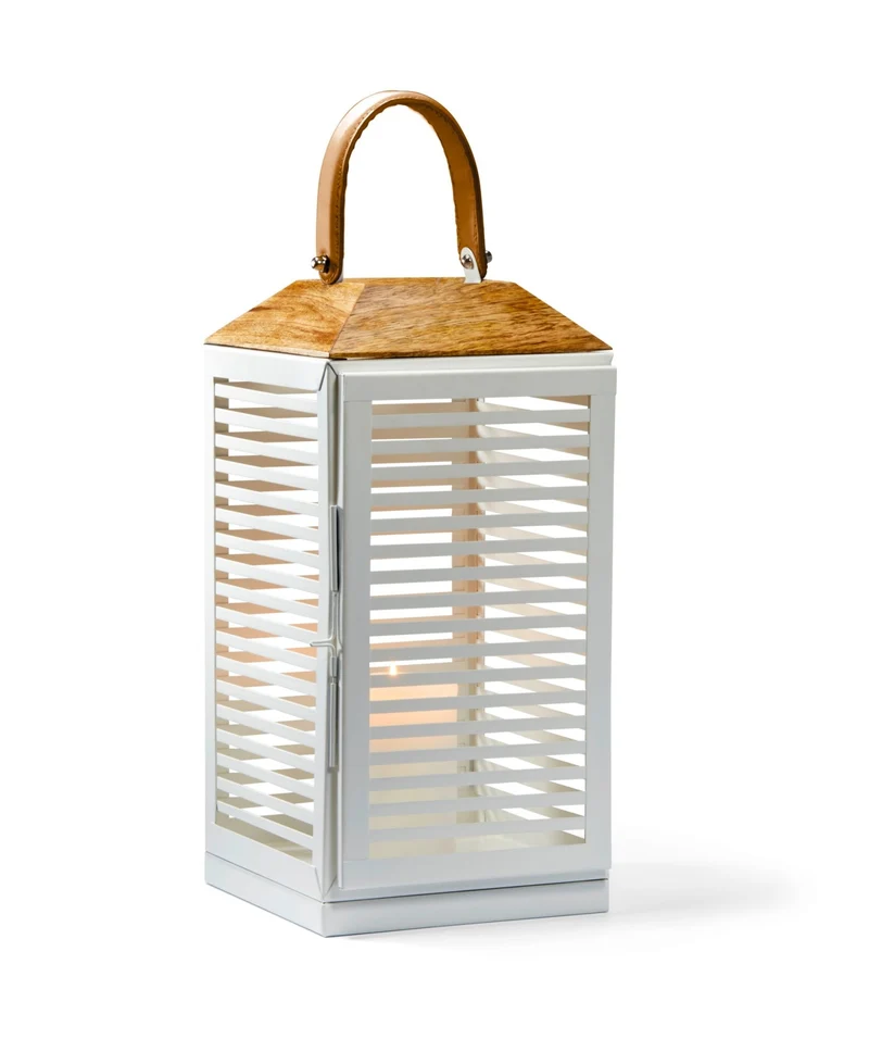 Laterne List groß, Philippi, Größe 20x20x40cm, weiß
